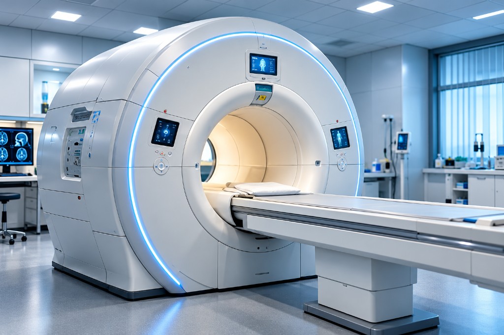 MRI scanner in a clinical imaging suite